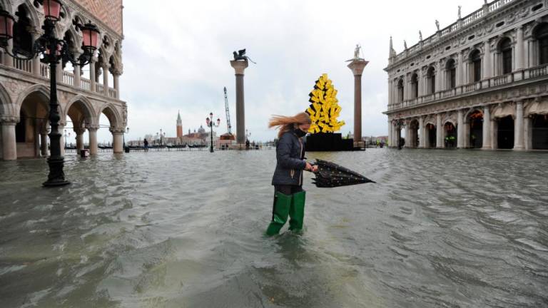 Morje spet poplavlja Benetke