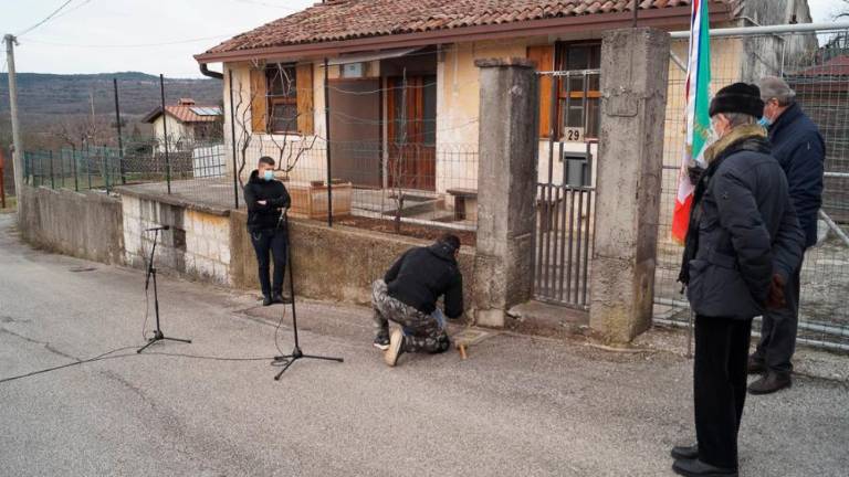 Tlakovec spomina so dobili še Bruno, Mario in Alojz