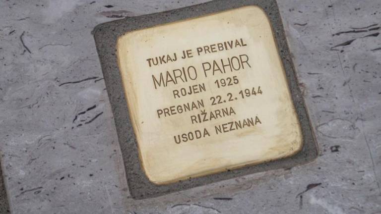 Tlakovec spomina so dobili še Bruno, Mario in Alojz