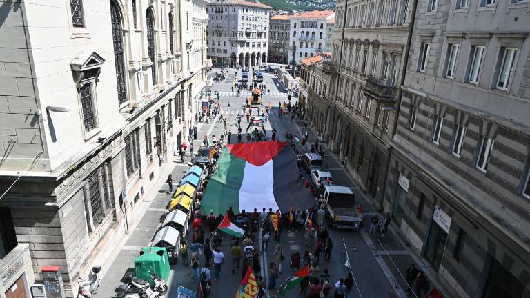 Shod za delo in Palestino je ohromil mesto