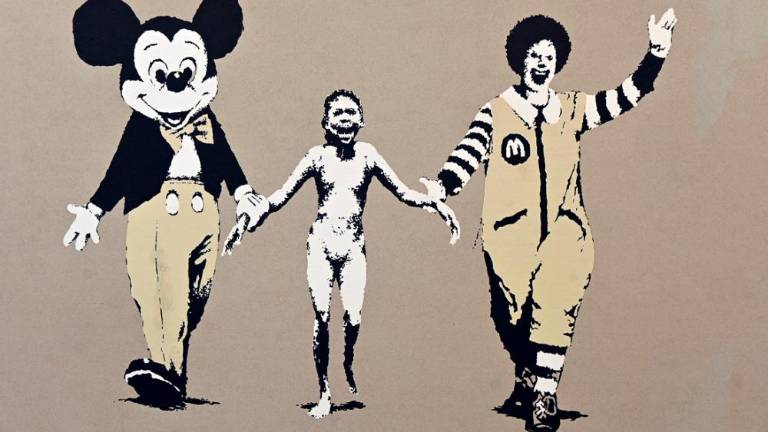 Banksyjeva razstava The great communicator