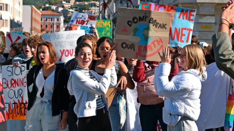 »Štrajk« za podnebje v Trstu in Gorici