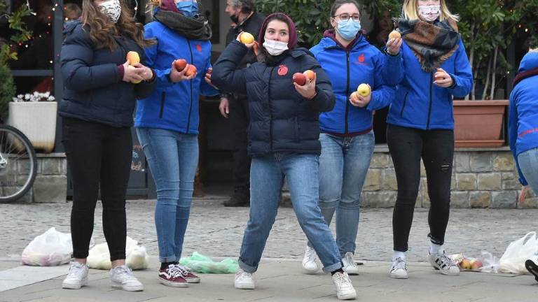 V Boljuncu letela jabolka