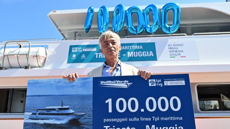 Na pomorski liniji med Trstom in Miljami sprejeli 100.000 potnika leta