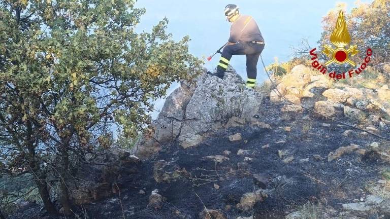 Po požaru ob Napoleonski cesti nadzirajo pogorišče