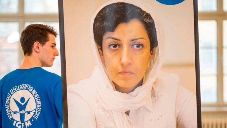 Nobelova nagrada za mir iranski borki za pravice žensk Narges Mohamadi