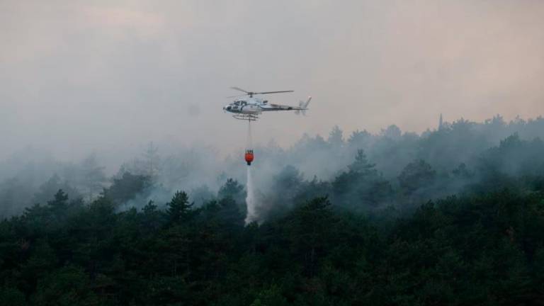 Požar nad Moščenicami (foto in video)