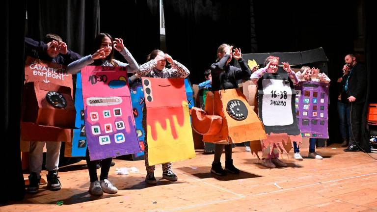 Pustni defile najmlajših na Opčinah