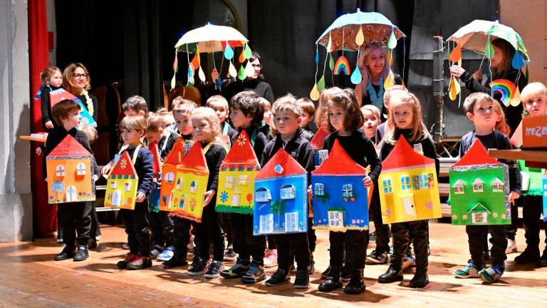 Pustni defile najmlajših na Opčinah