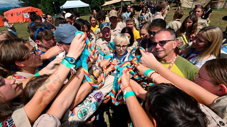 Predsedničin obisk na 17. taborniškem Zletu