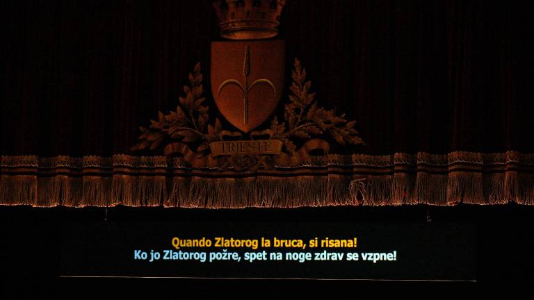 V Trstu prvič zadonel Zlatorog