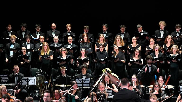 V Trstu prvič zadonel Zlatorog