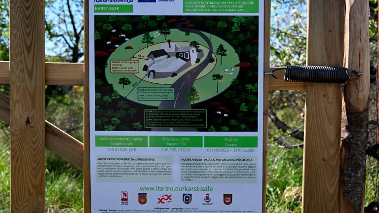 Čiščenje kraške gmajne pri Štivanu