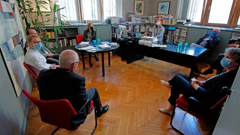 Ministrica Helena Jaklitsch na obisku v Trstu