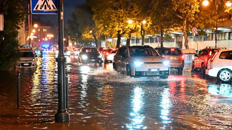 Močan naliv v Trstu