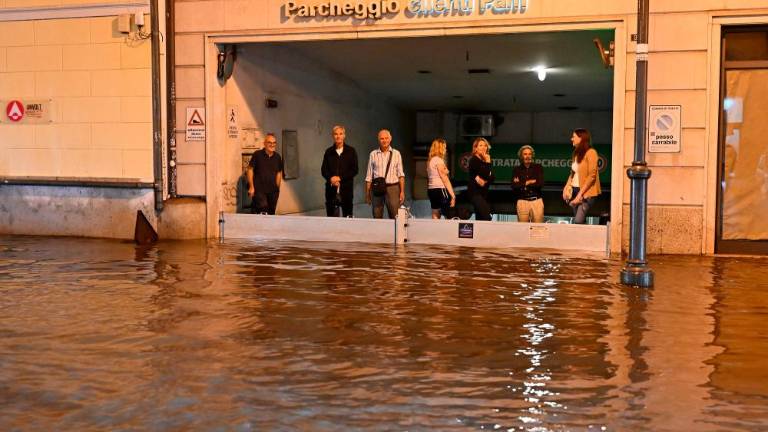 Močan naliv v Trstu
