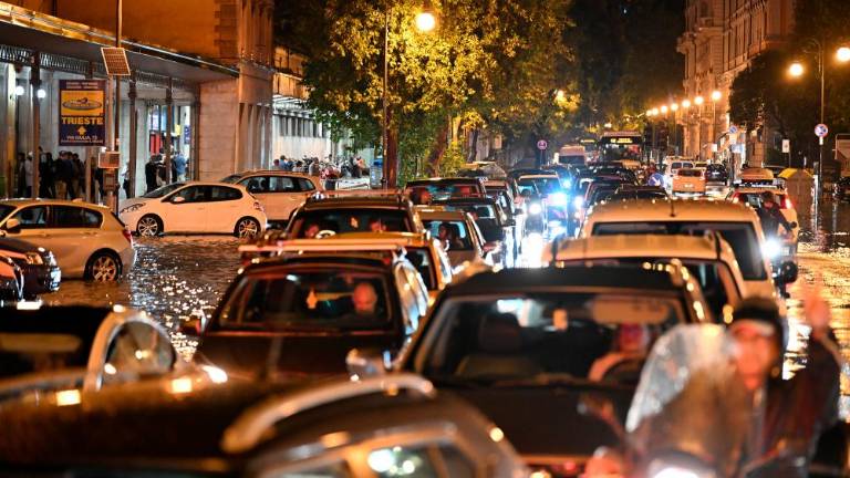 Močan naliv v Trstu