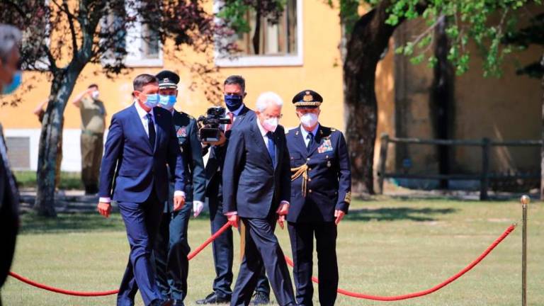 V openski kasarni prvo današnje srečanje med predsednikoma