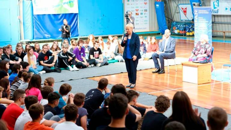 Predsednica Pirc Musar začela tržaški obisk (foto in video)