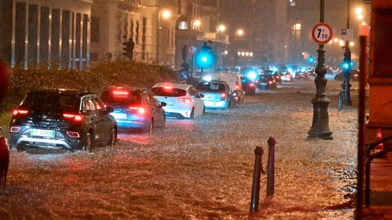 Močan naliv v Trstu