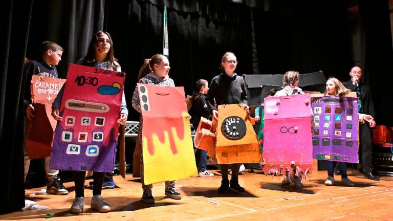 Pustni defile najmlajših na Opčinah