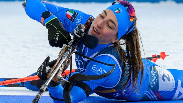 Biatlionka Lisa Vittozzi iz Plodna je osvojila srebrno kolajno (FRANCOIS-XAVIER MARIT / ANSA)