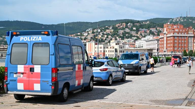 Prometna zapora ob vrhu držav G7