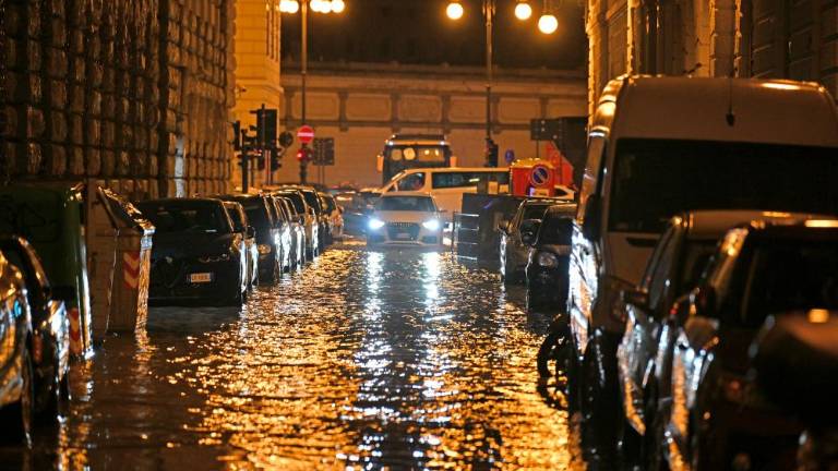 Močan naliv v Trstu