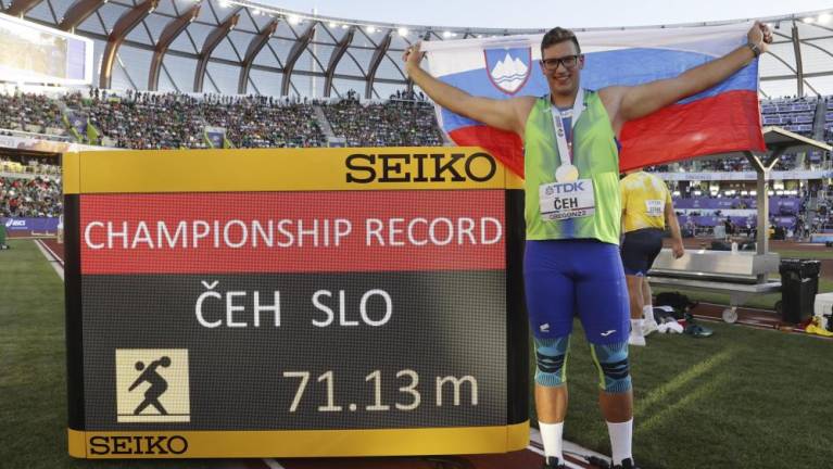 Kristjan Čeh zlat in z rekordom prvenstev