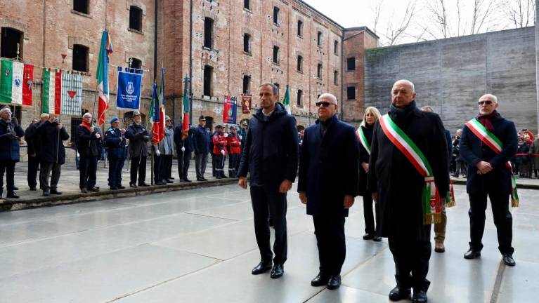 V Rižarni ob dnevu spomina brez velike množice