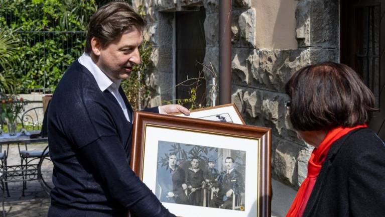 Priči trpke zgodovine obiskali Vilo Tomažič