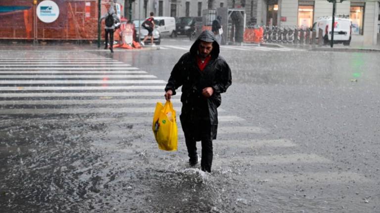Močan naliv na Tržaškem (foto)
