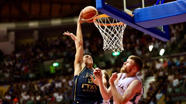 Italijanski košarkarji v Trstu zasluženo premagali Latvijo