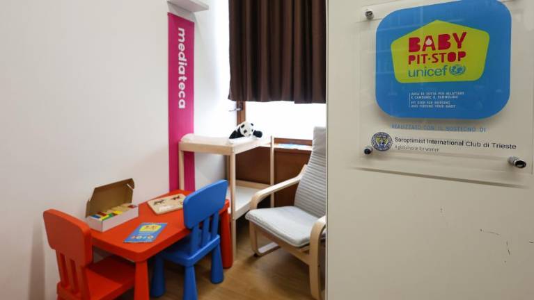 V središču mesta nov kotiček za dojenje