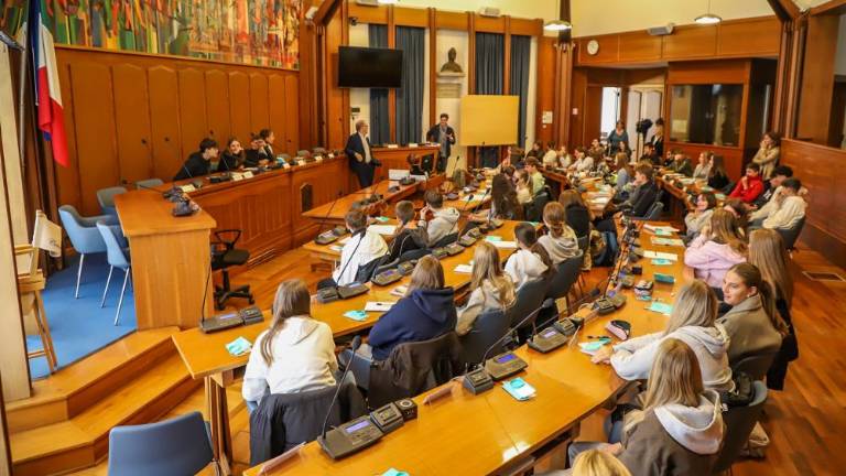 Licejci v vlogi občinskih svetnikov