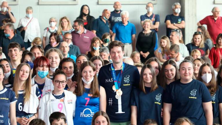 Sprejem za Mateja Cernica