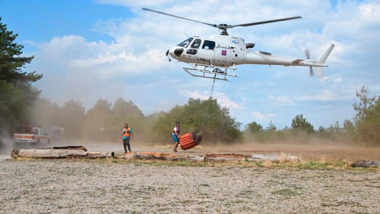 Požar na šohtu pogasili, požarišče bonificirajo (foto)