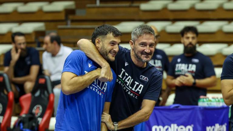 Trening »azzurrov« si je ogledalo lepo število otrok