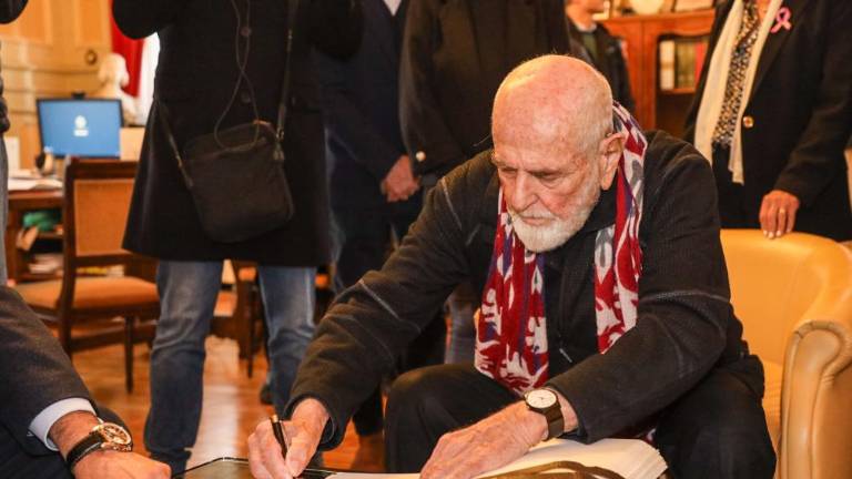 V goriški knjigi častnih gostov tudi Pistoletto