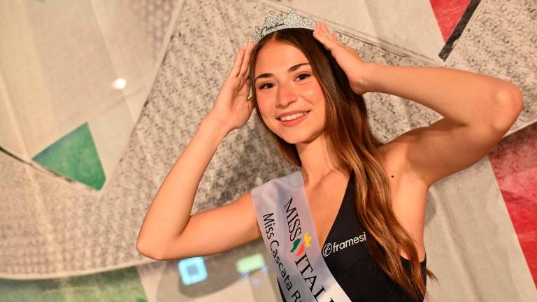 Maturantka na liceju Franceta Prešerna v polfinalu Miss Italije