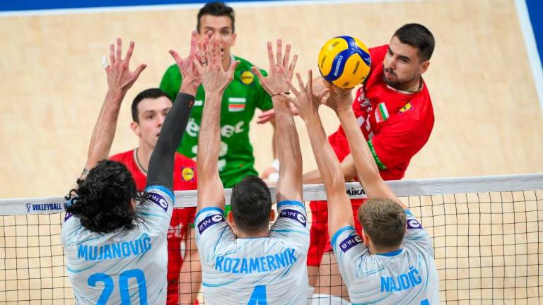 Slovenski odbojkarji klonili proti Bolgarom