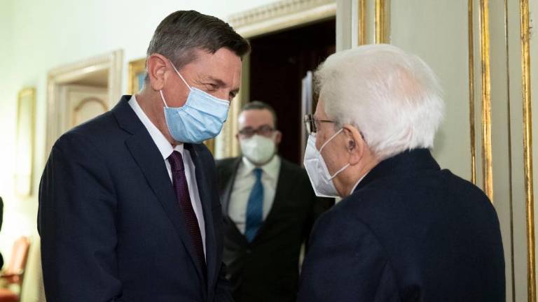 Pahor prvi tuji državnik spet z Mattarello