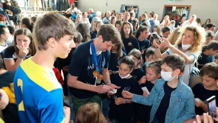 Sprejem za Mateja Cernica