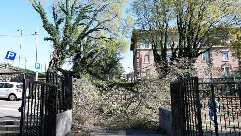 Burja s sunki do 111 km/h in visoko povprečno hitrostjo povzroča težave