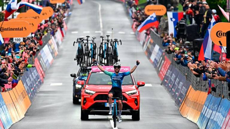 Italijanski kolesar Andrea Vendrame prvi v Plodnu