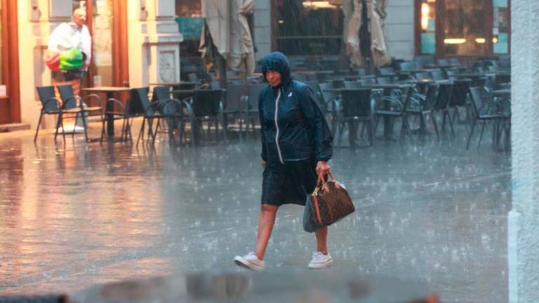 Močan naliv na Tržaškem (foto)