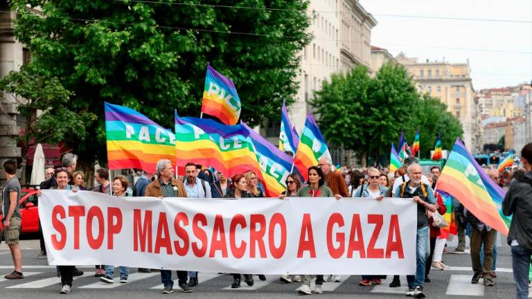 Na shodu za Palestino množična udeležba