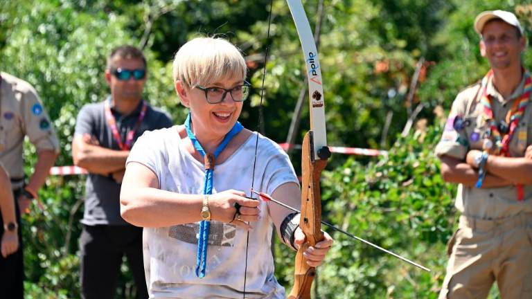 Predsedničin obisk na 17. taborniškem Zletu