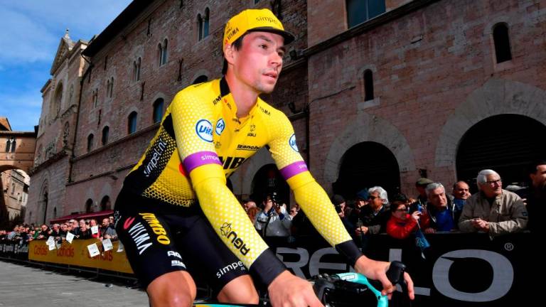 Roglič najhitrejši od Tirenskega do Jadranskega morja