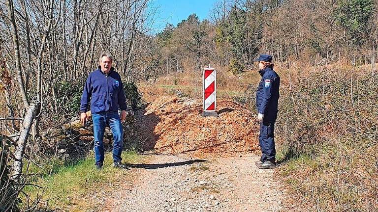 Na Sežanskem zasuli »meje« z Italijo